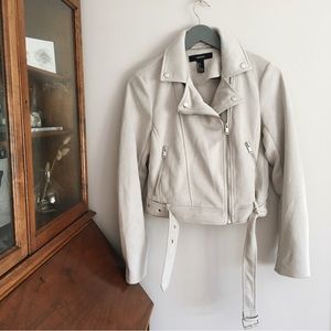 🍂3 for $25🍂 Forever 21 Light Gray Moto Jacket